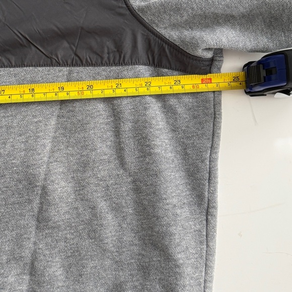 Zegna Sport Men’s 1/4 Zip Pullover Sweater Fleece Gray High Neck Size XL Casual - Picture 3 of 9